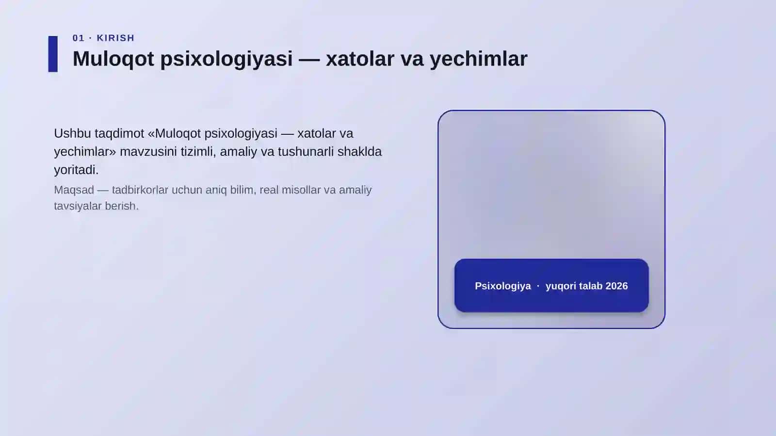 Muloqot psixologiyasi — xatolar va yechimlar 4