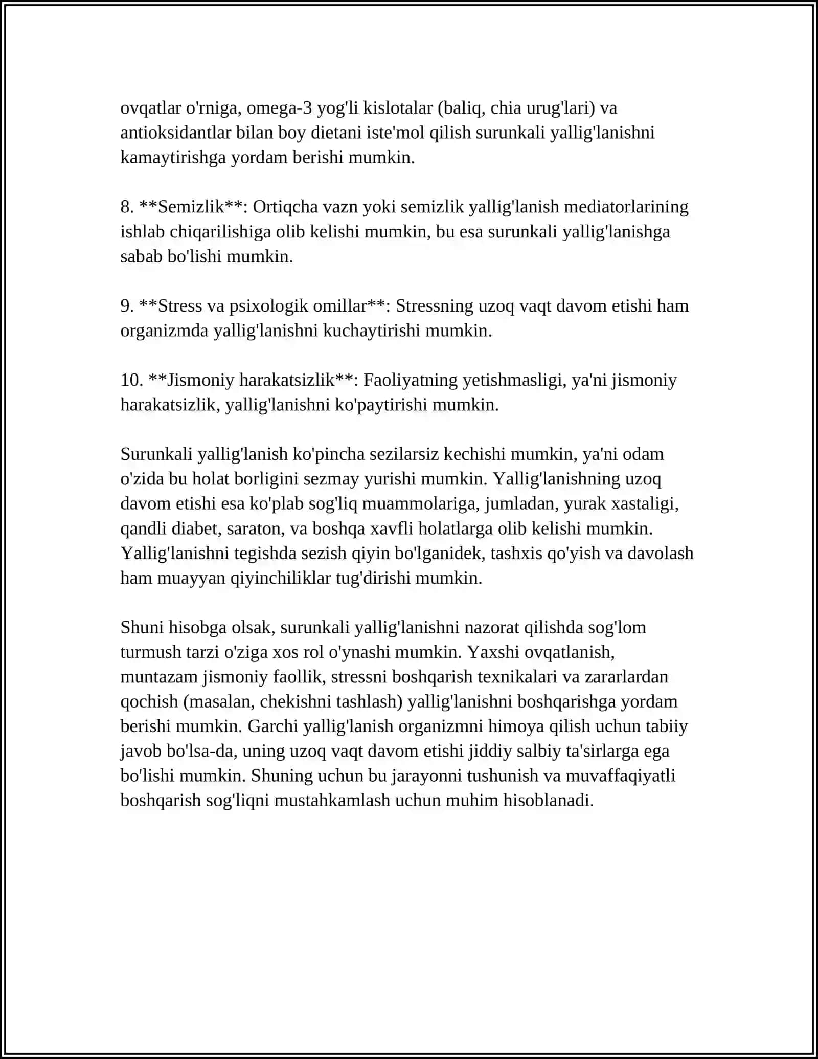 SURUNKALI YALLIGʻLANISH 4