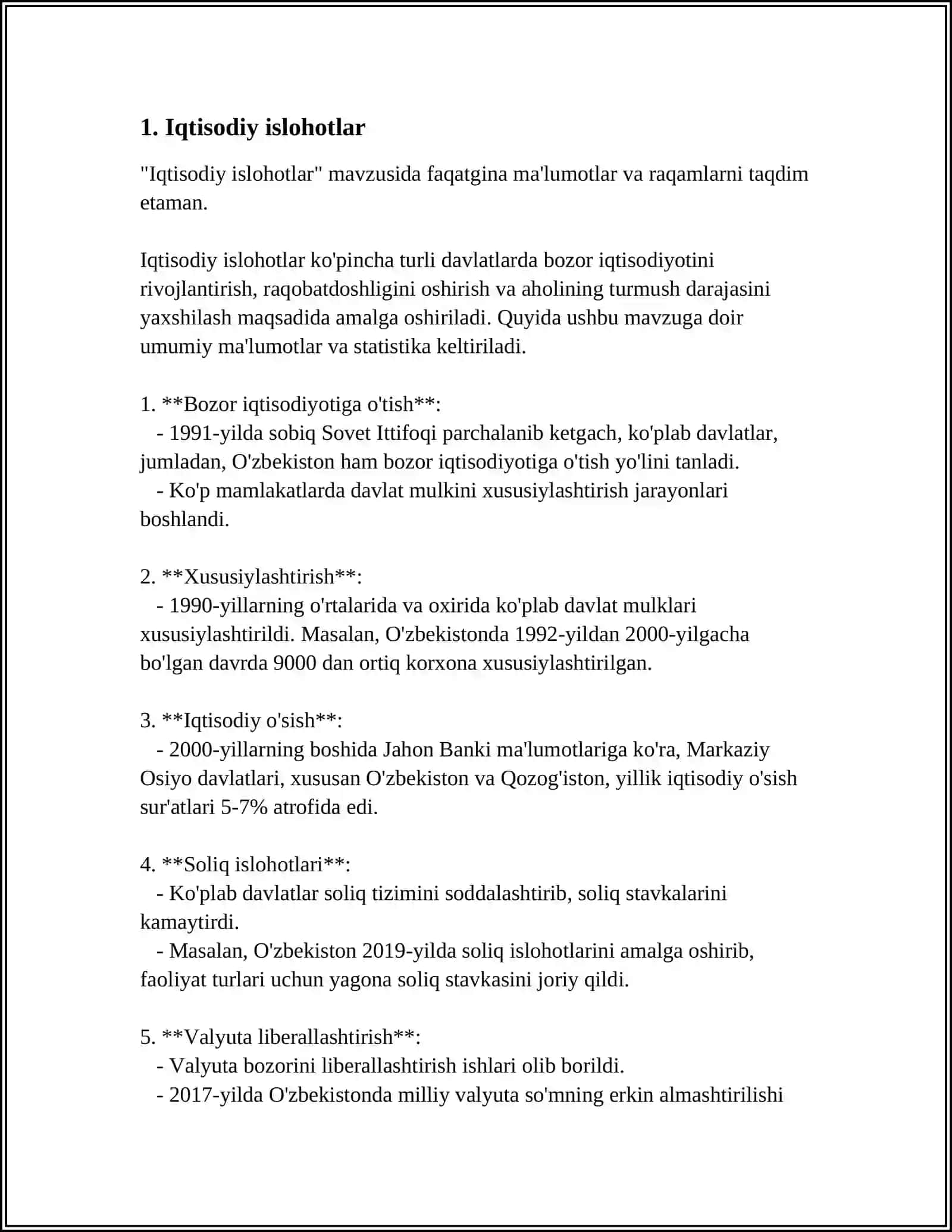 O‘zbekistonda Amalga Oshirilayotgan Islohotlar 4