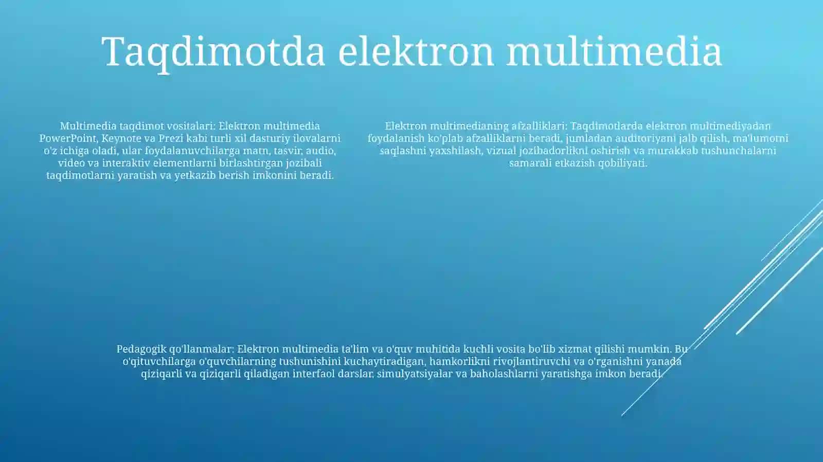 Elektron Multimedia Taqdimoti Mediareanlikni Idrok Etish Ob'Ekti Sifatida 4