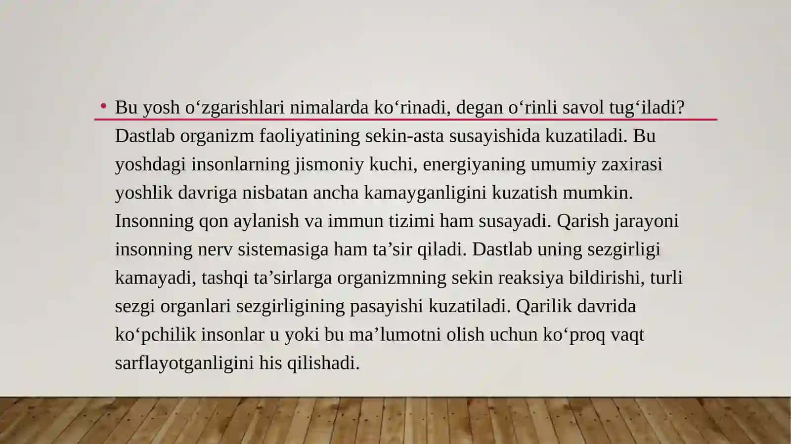KEKSAYISH VA KEKSALIK 4