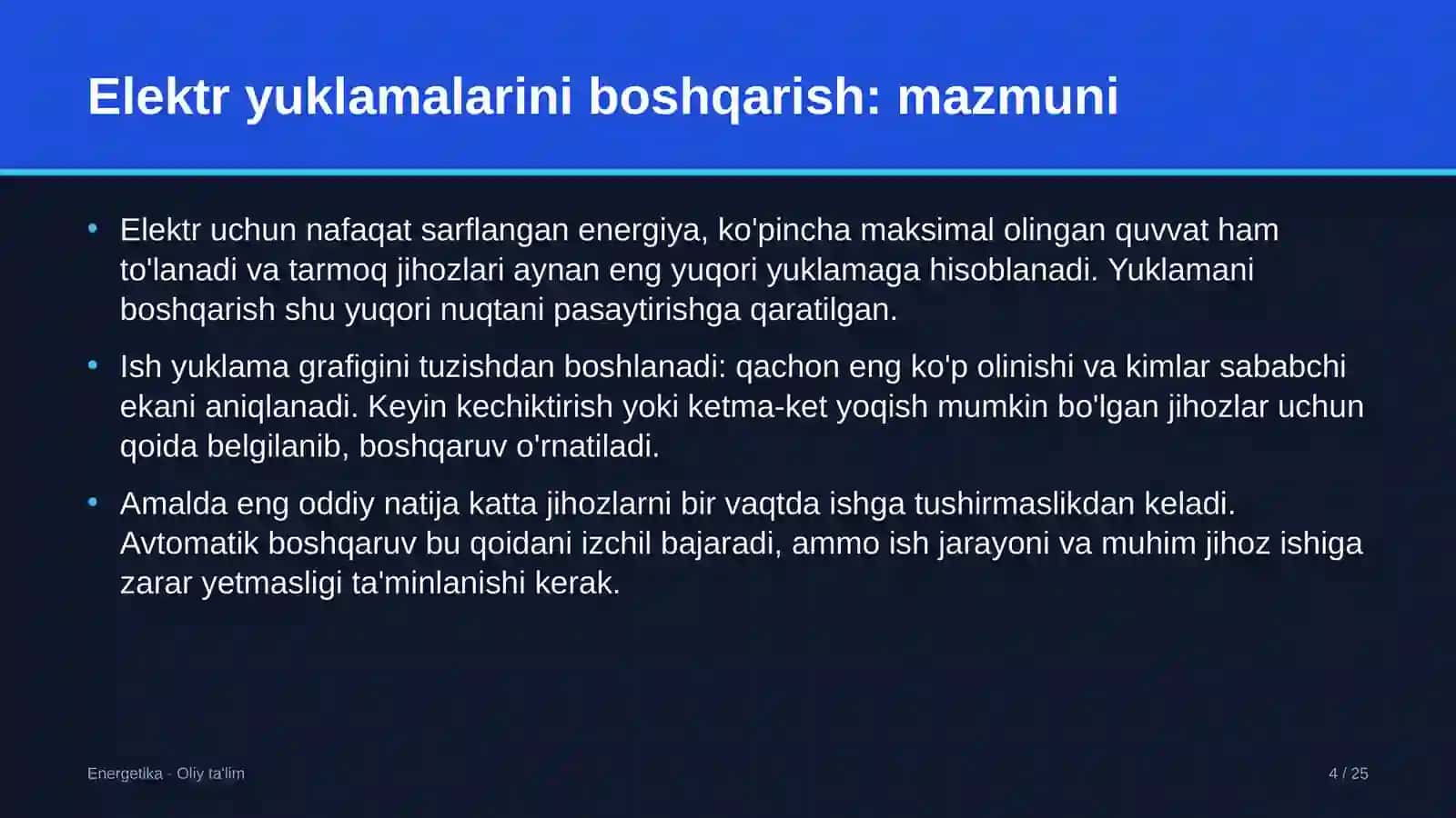 Avtomobillarga gaz to'ldirish shoxobchalarida elektr yuklamalarini boshqarish 4
