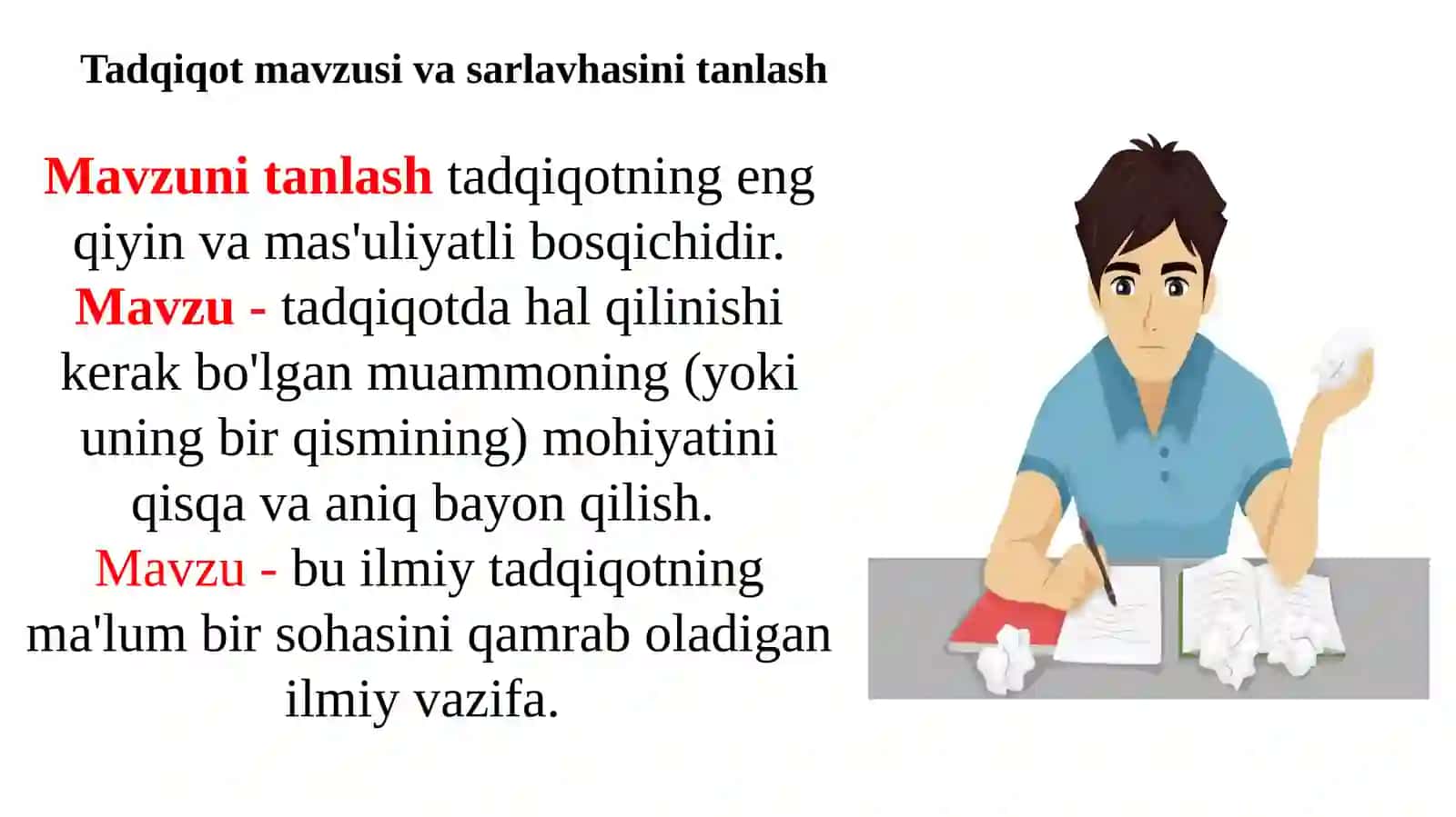 Ilmiy tadqiqot mavzusini tanlash va uning dolzarbligini asoslash 4