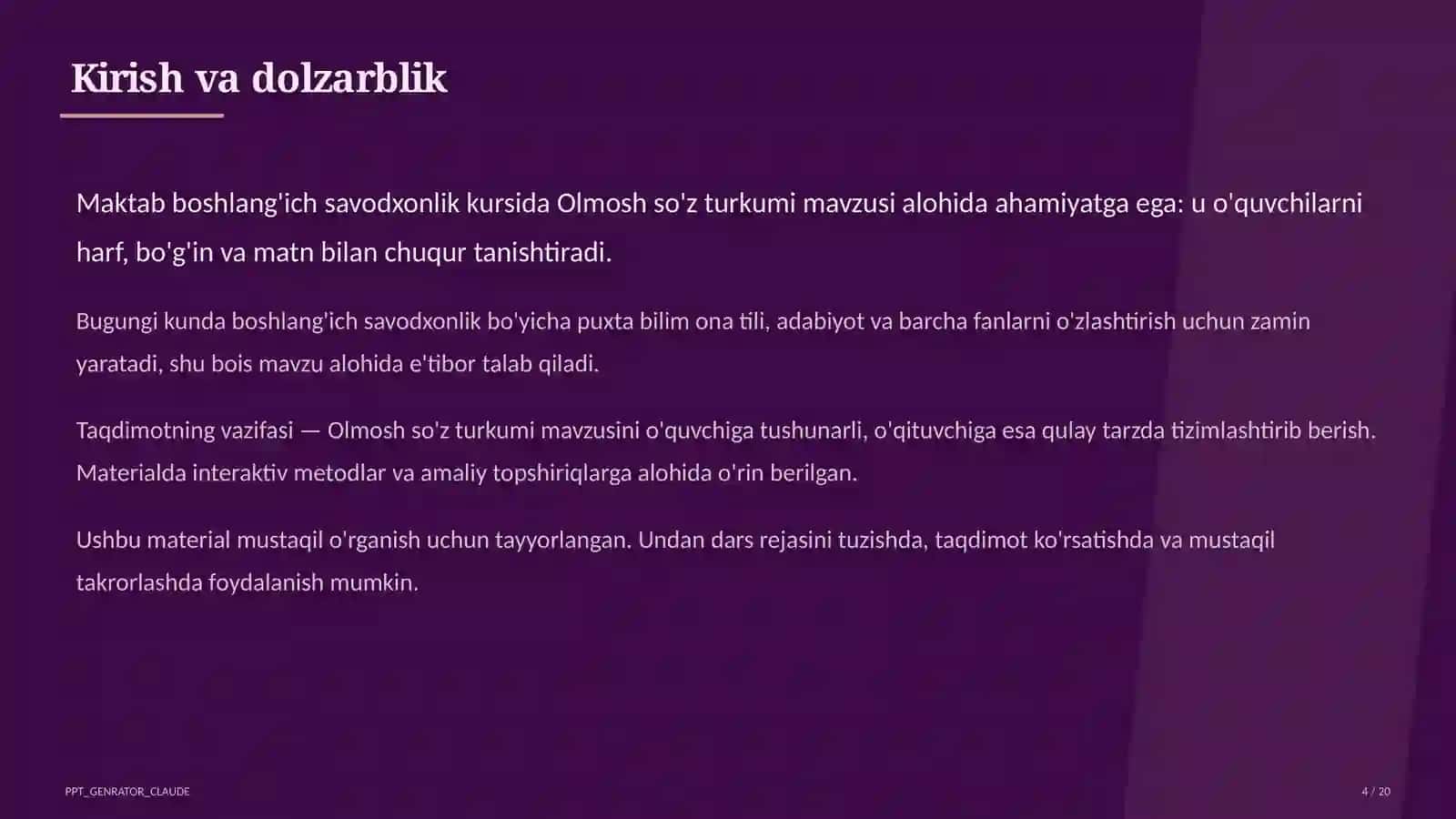 Olmosh so'z turkumi (4-sinf) 4
