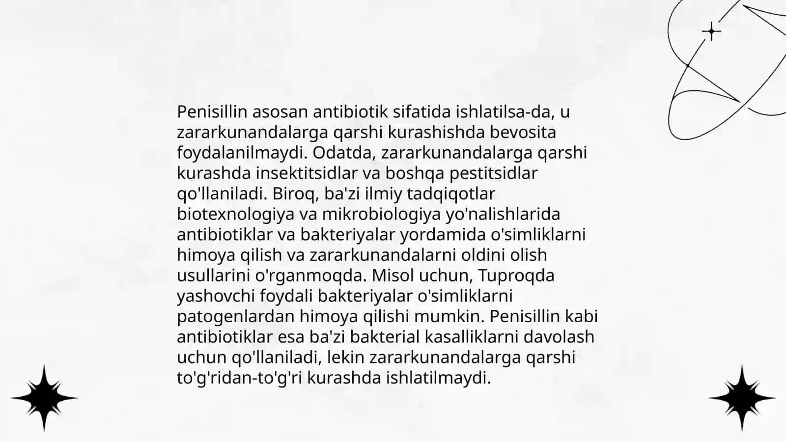 Penitsillin turlarining qishloq xo'jaligida qo'llanilishi 4