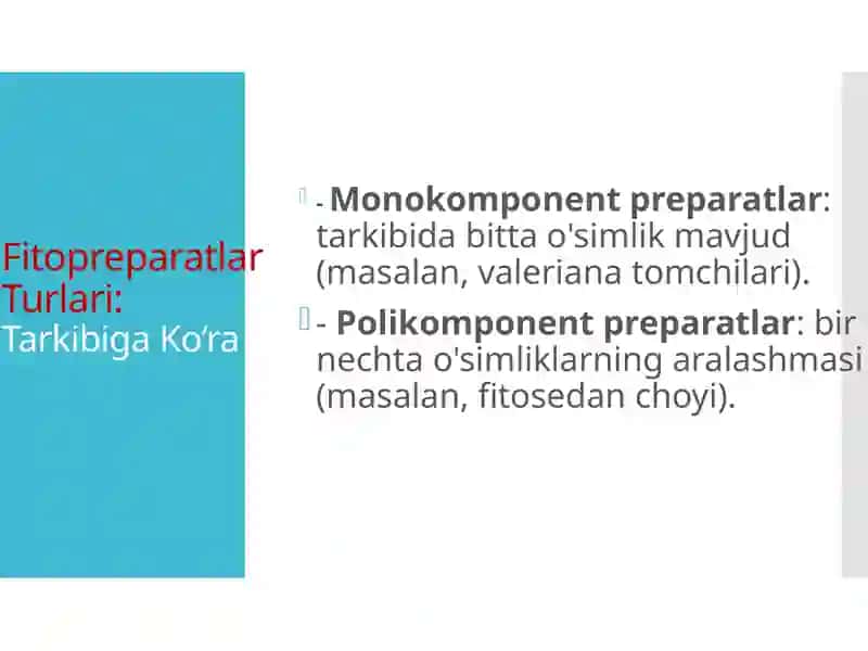 Fitopreparatlar va ularni qoʻllanilishi 4