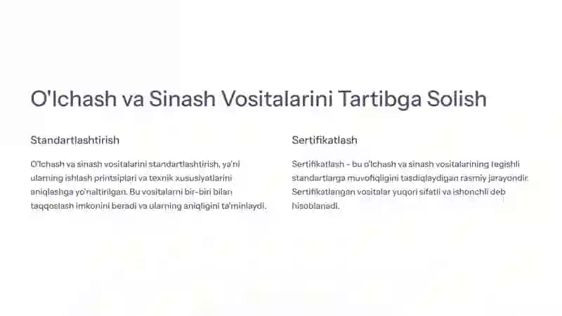 Metrologik ta'minotning asosiy vazifasi va o'z oldiga qo'ygan asosiy maqsadlari. 4