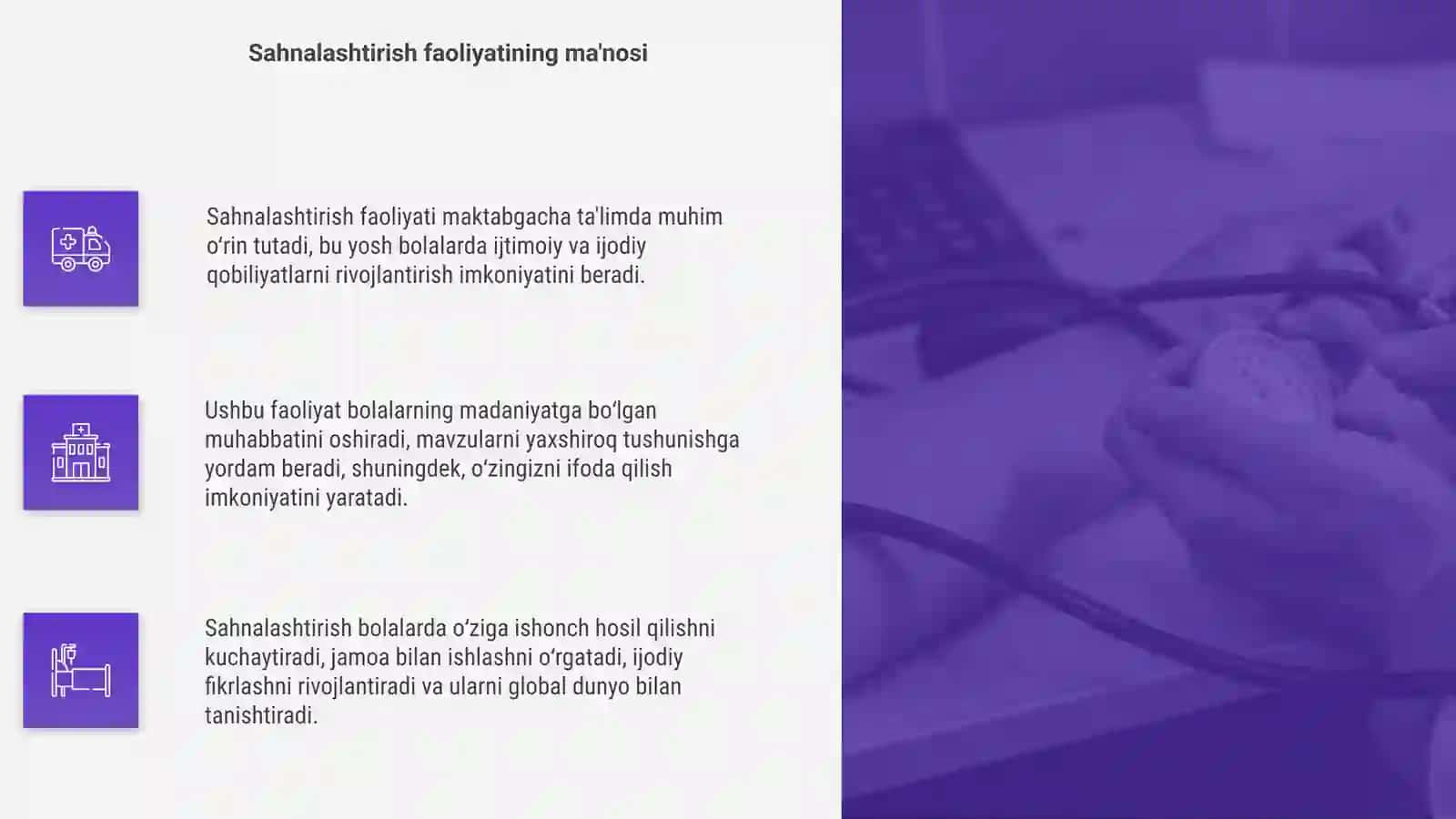 Maktabgacha taʼlim tashkilotida sahnalashtirish faoliyatining ahamiyati 4