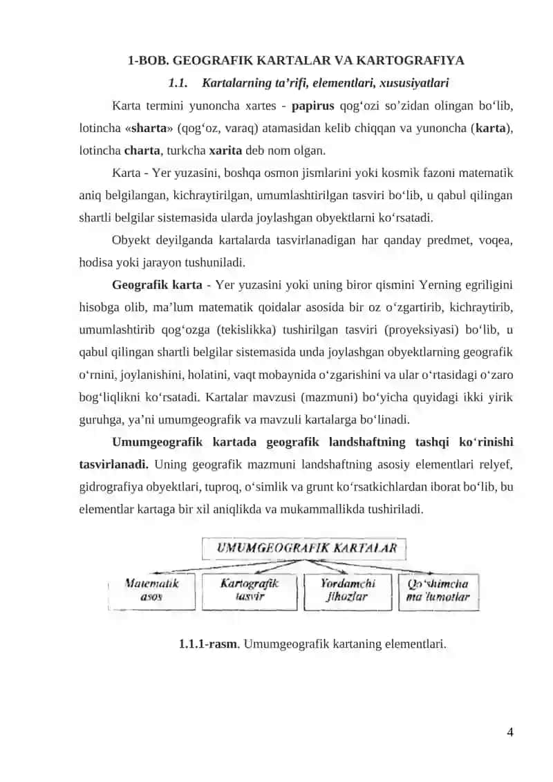 Kartografiya fanining nazariy asoslari 4