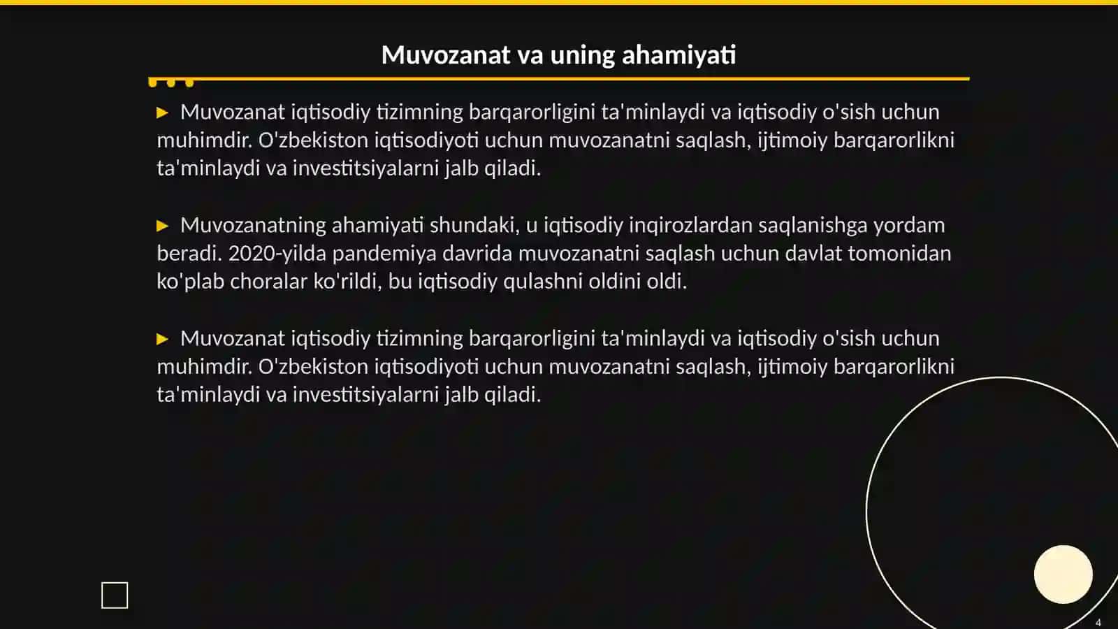 Makroiqtisodiy muvozanat tushunchasi, turlari va unga erishish usullari 4