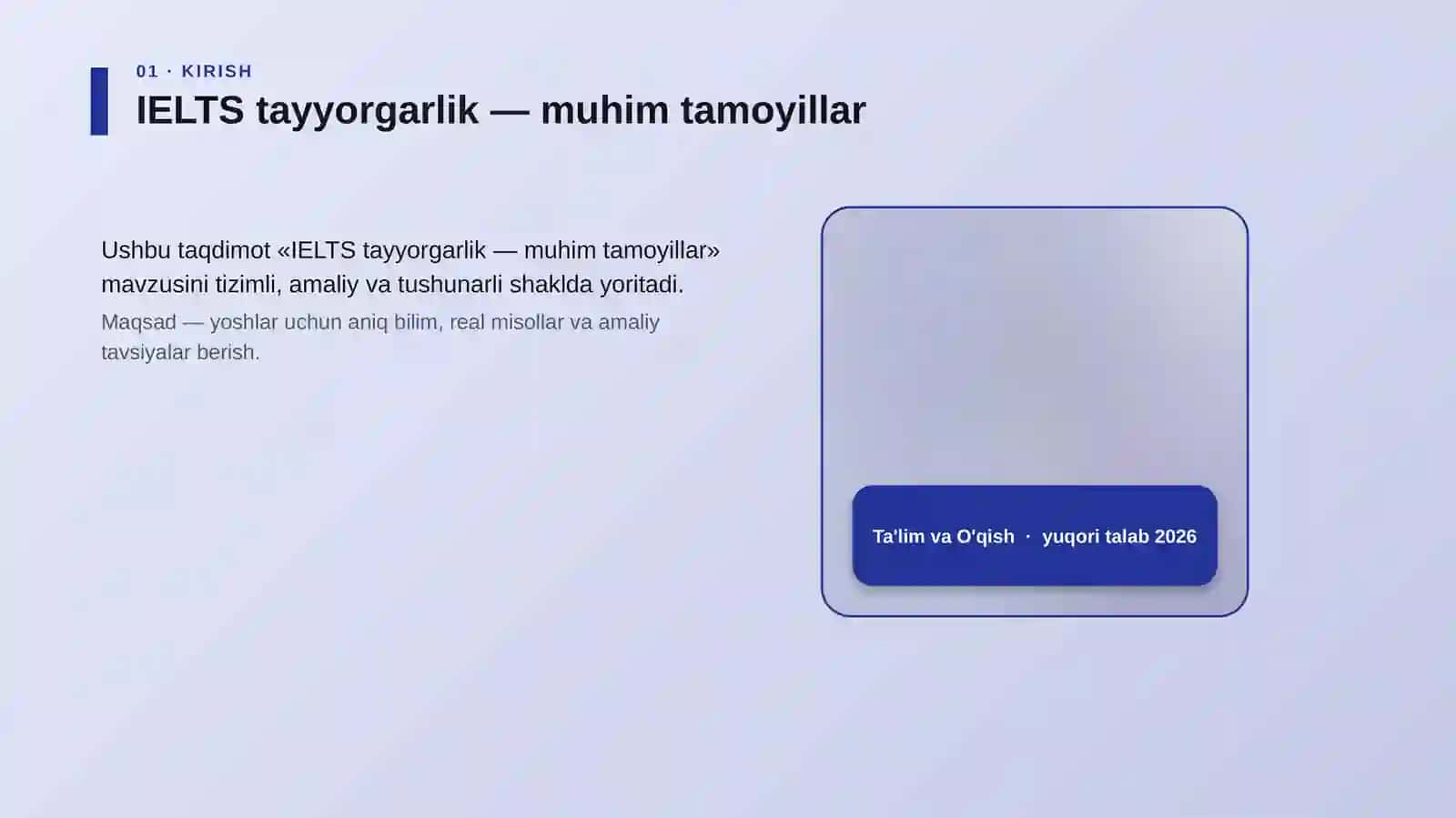 IELTS tayyorgarlik — muhim tamoyillar 4