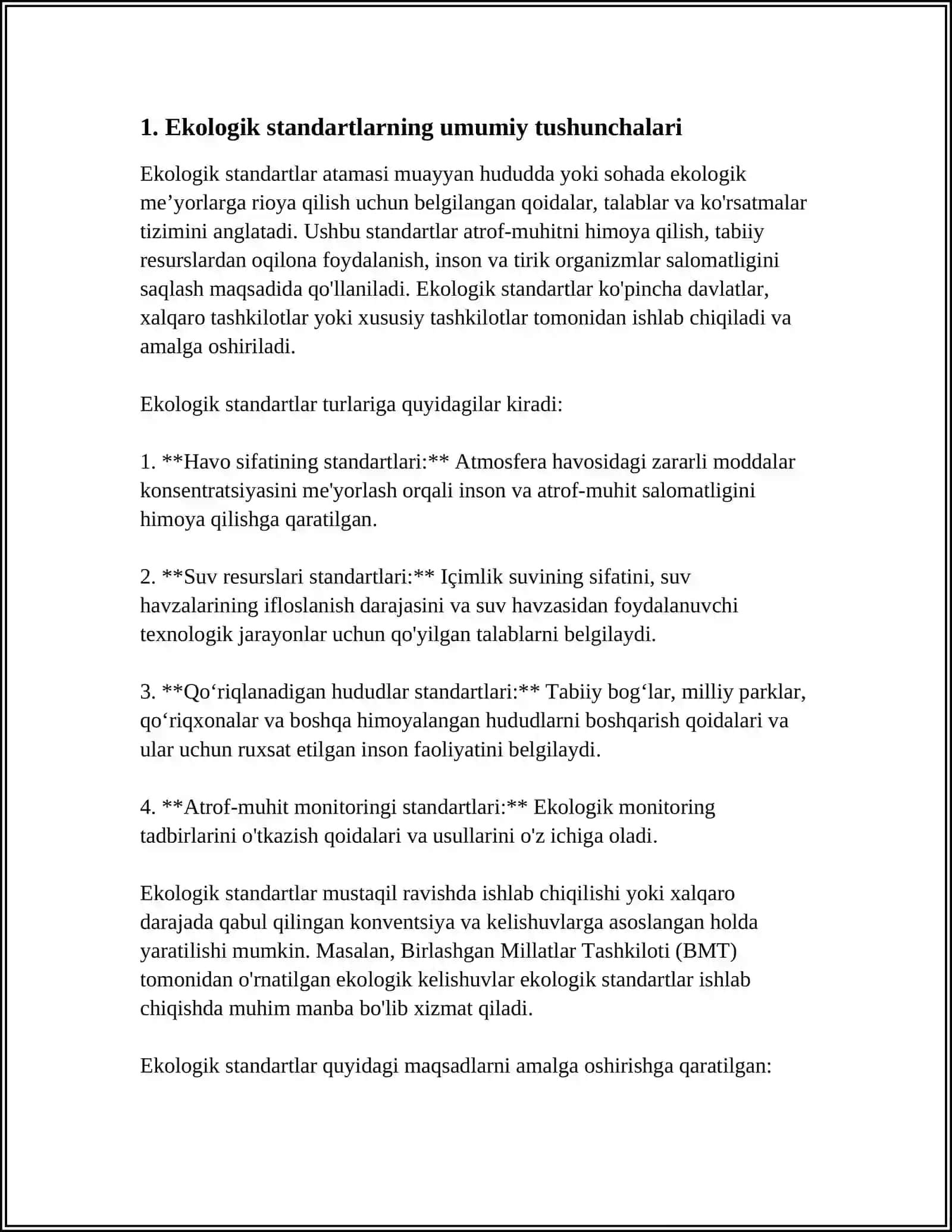EKOLOGIK STANDARTLAR VA MUVOFIQLIKNI BAHOLASH TIZIMI 4