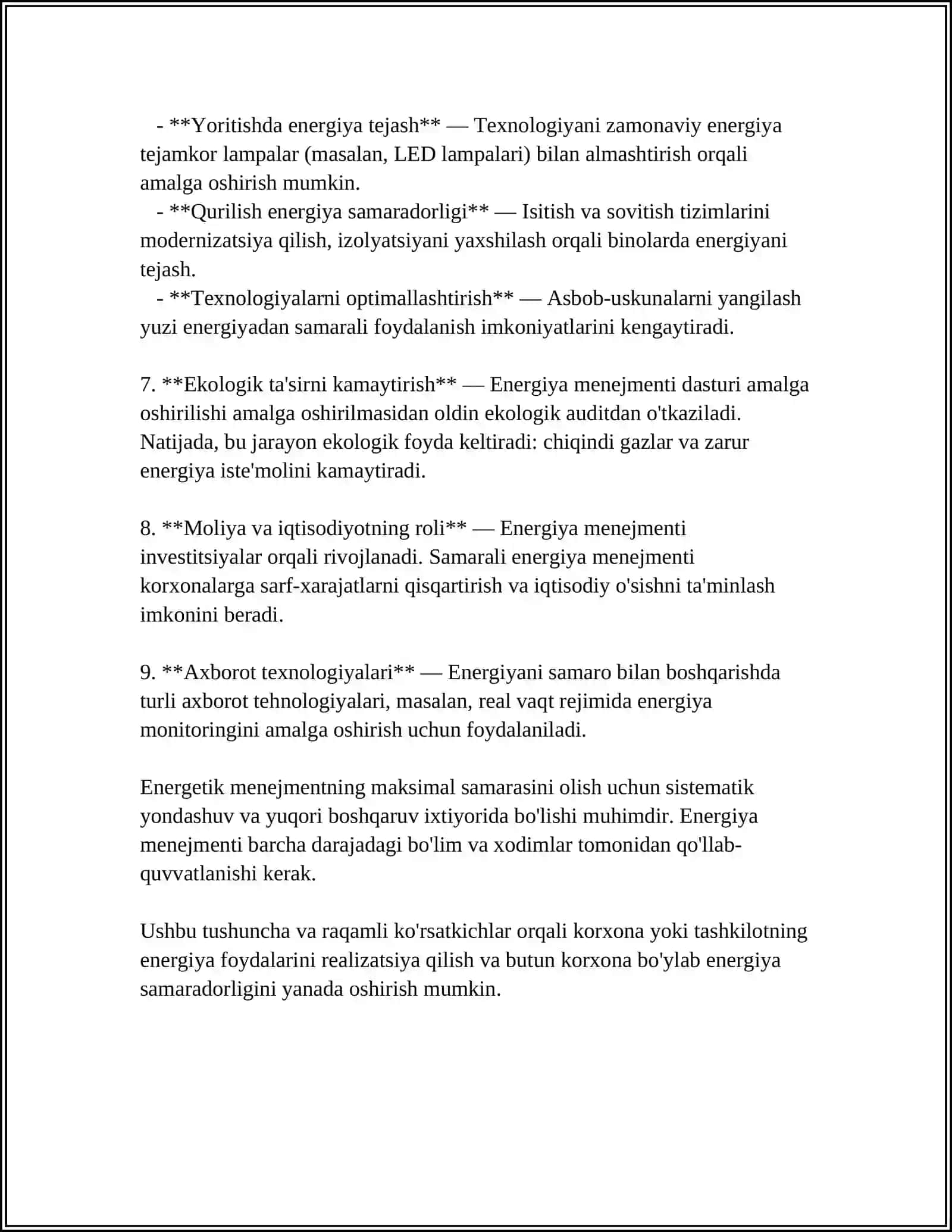 ENERGETIK MENEJMENT BOSHQARUV FAOLIYATINING MAXSUS TURI 4