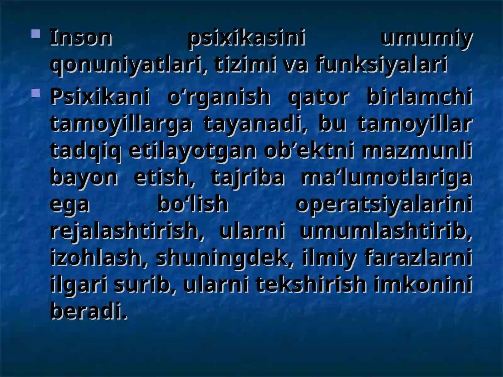 PSIXIKANING EVOLYUTSIYASI VA VUJUDGA KELISHI 4