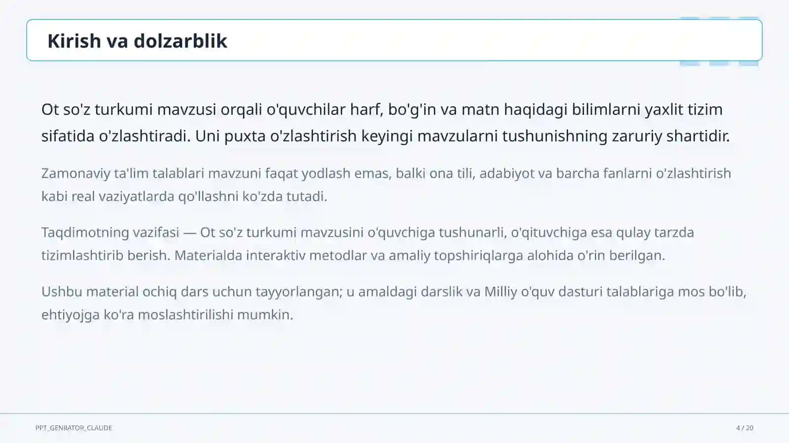Ot so'z turkumi (3-sinf) 4