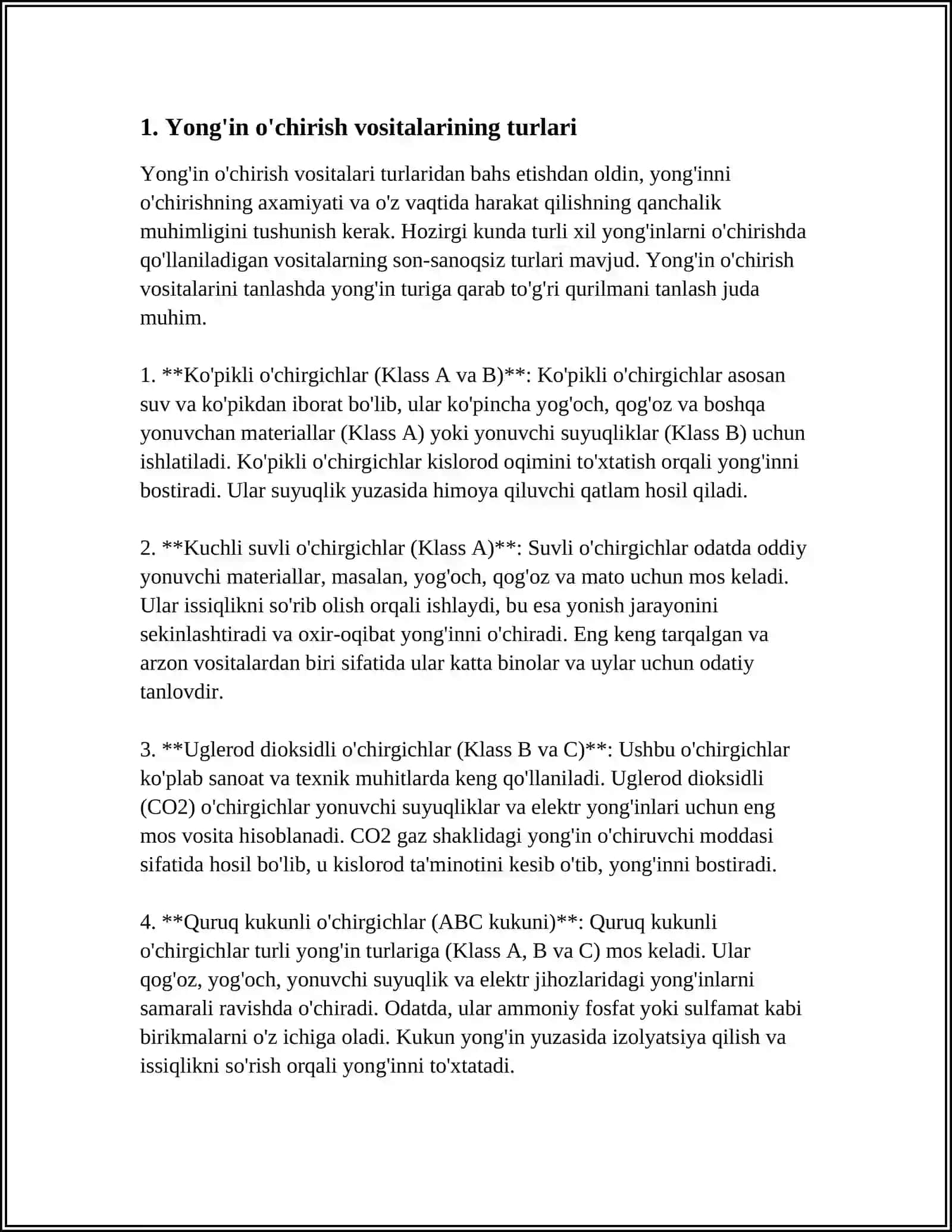 BIRLAMCHI YONG'IN O'CHIRISH VOSITALARIDAN 4