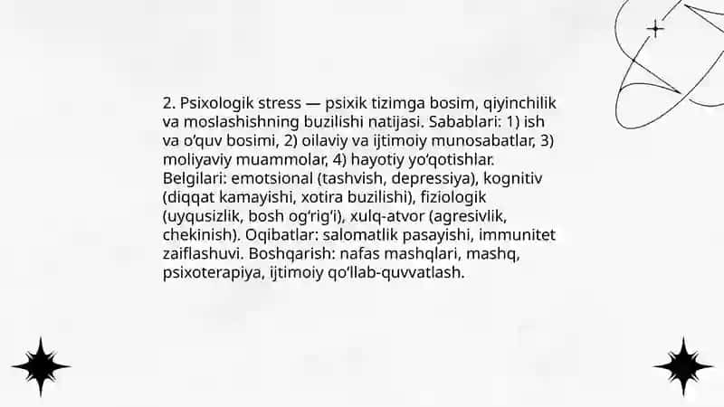 Types of stress 4