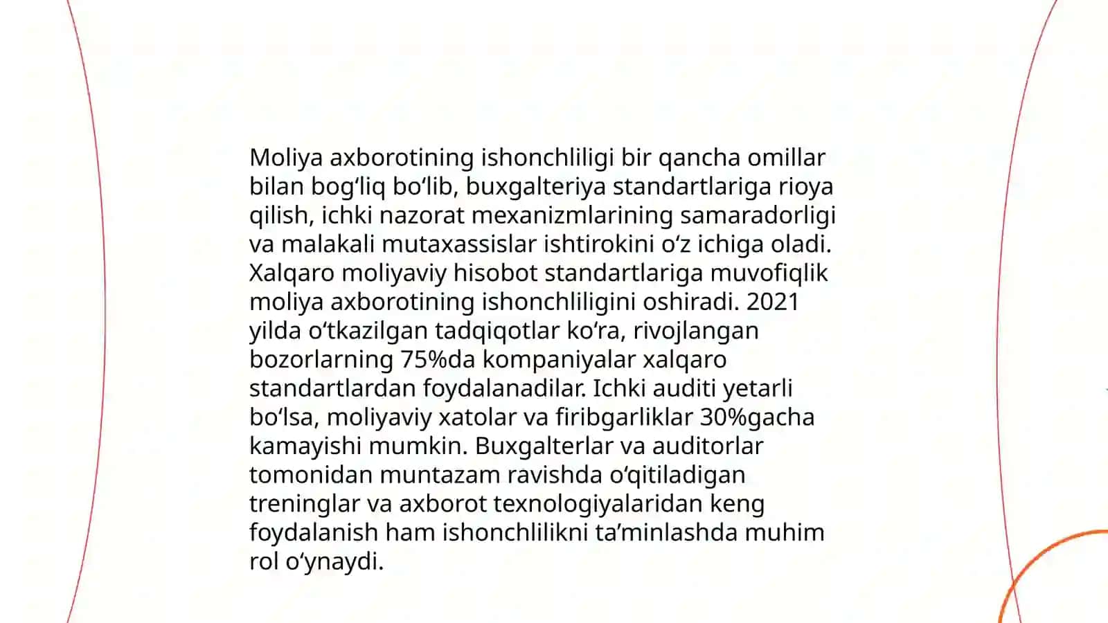 Moliyaviy ma'lumotlarning sifat xususiyatlari 4