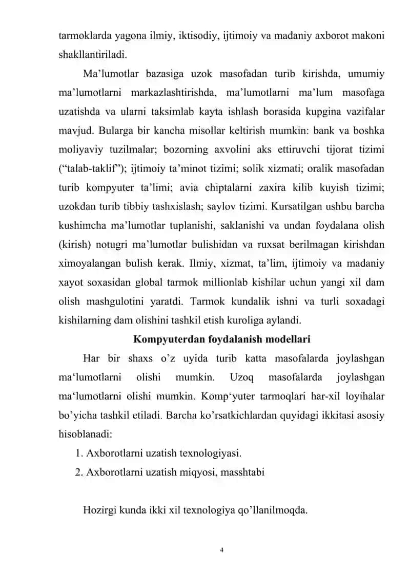 Kompyuter tarmoqlari va ularning turlari 4