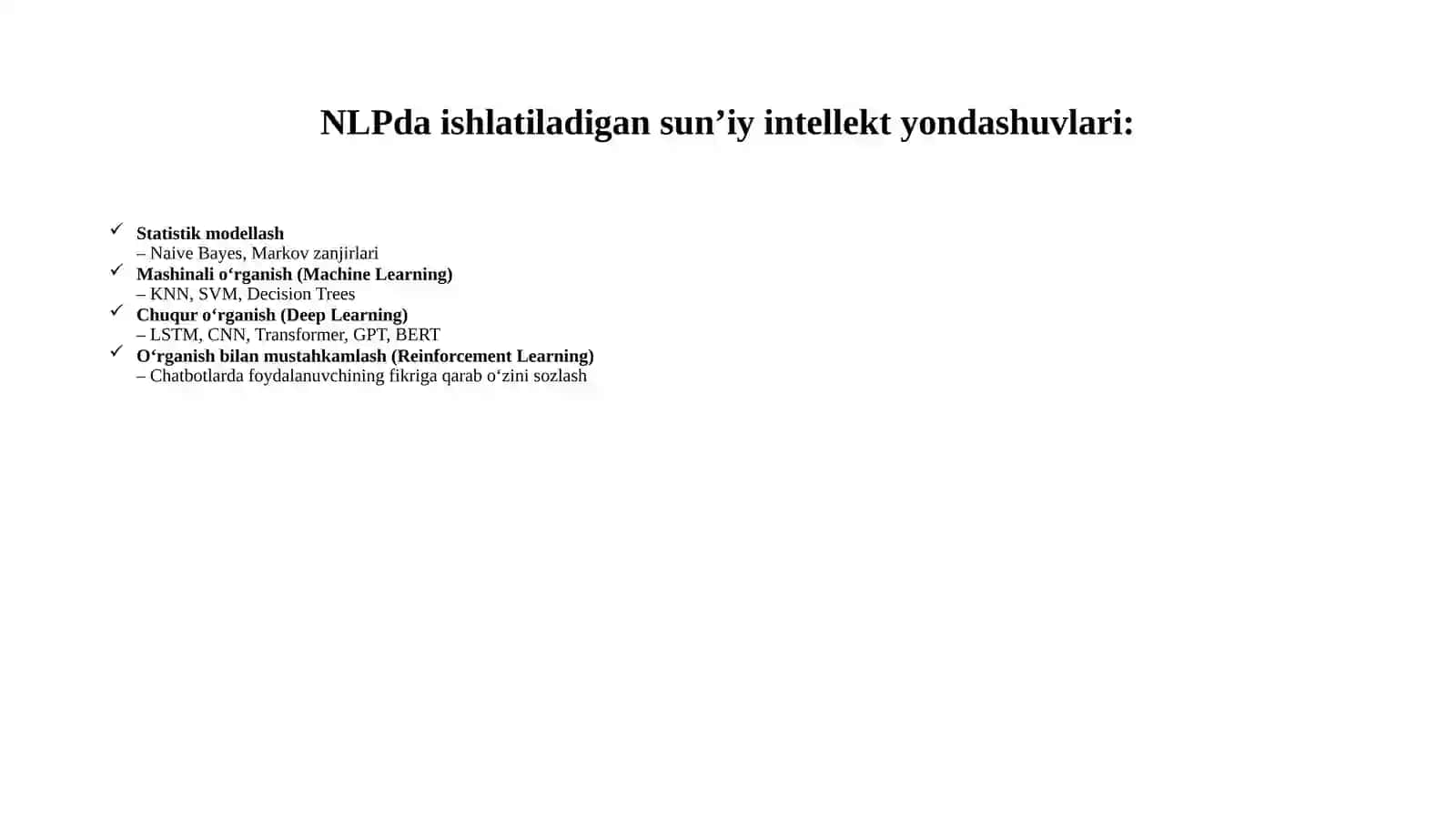NLPda sun'iy intellekt 4