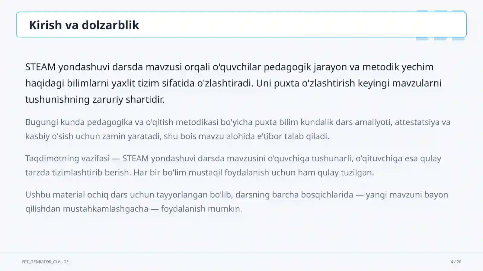 STEAM yondashuvi darsda 4