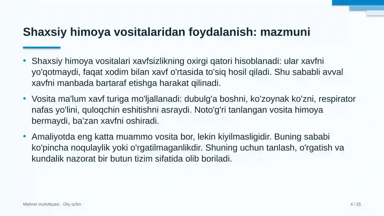 yong'in xavfsizligi xizmatida shaxsiy himoya vositalaridan foydalanish 6614 4
