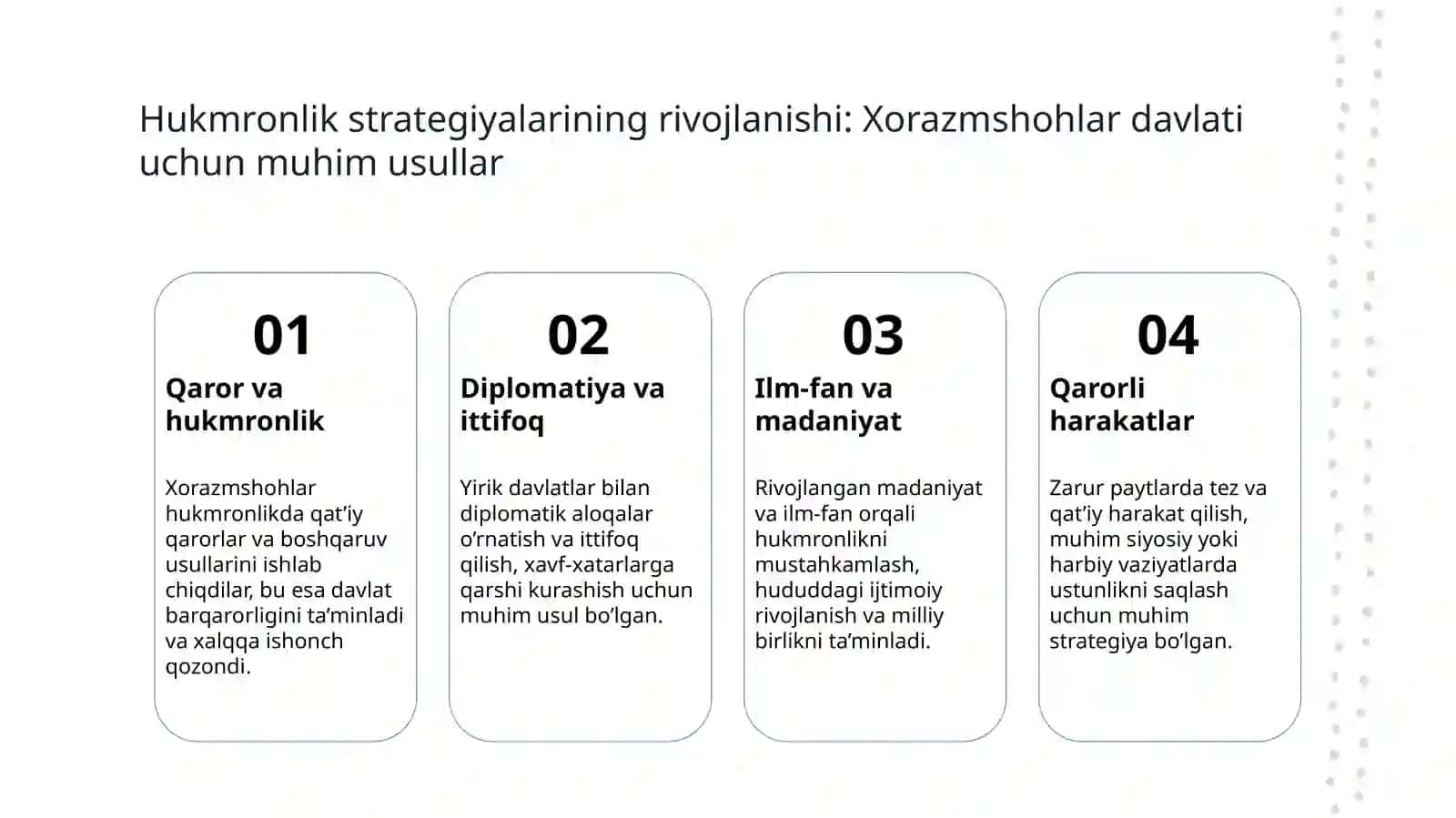 Xorazmshohlar davlatida davlat boshqaruv 4
