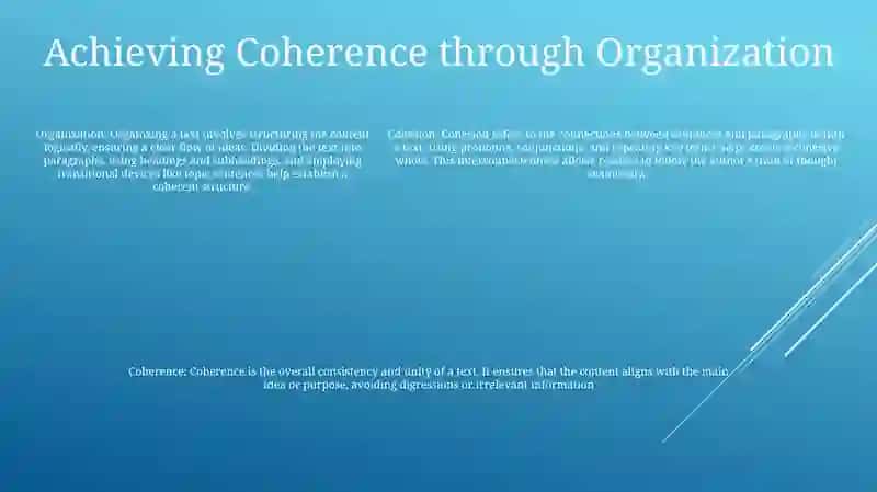 Cohesion And Coherence 4