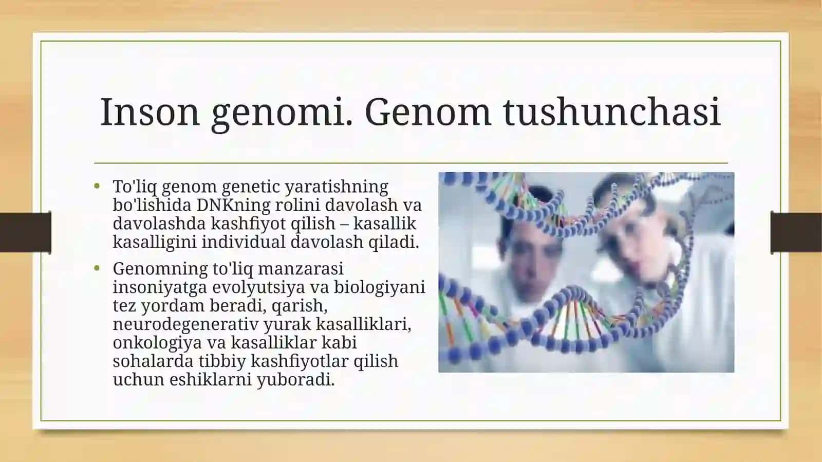 Genomika va genom tibbiyotining istiqbollari 4