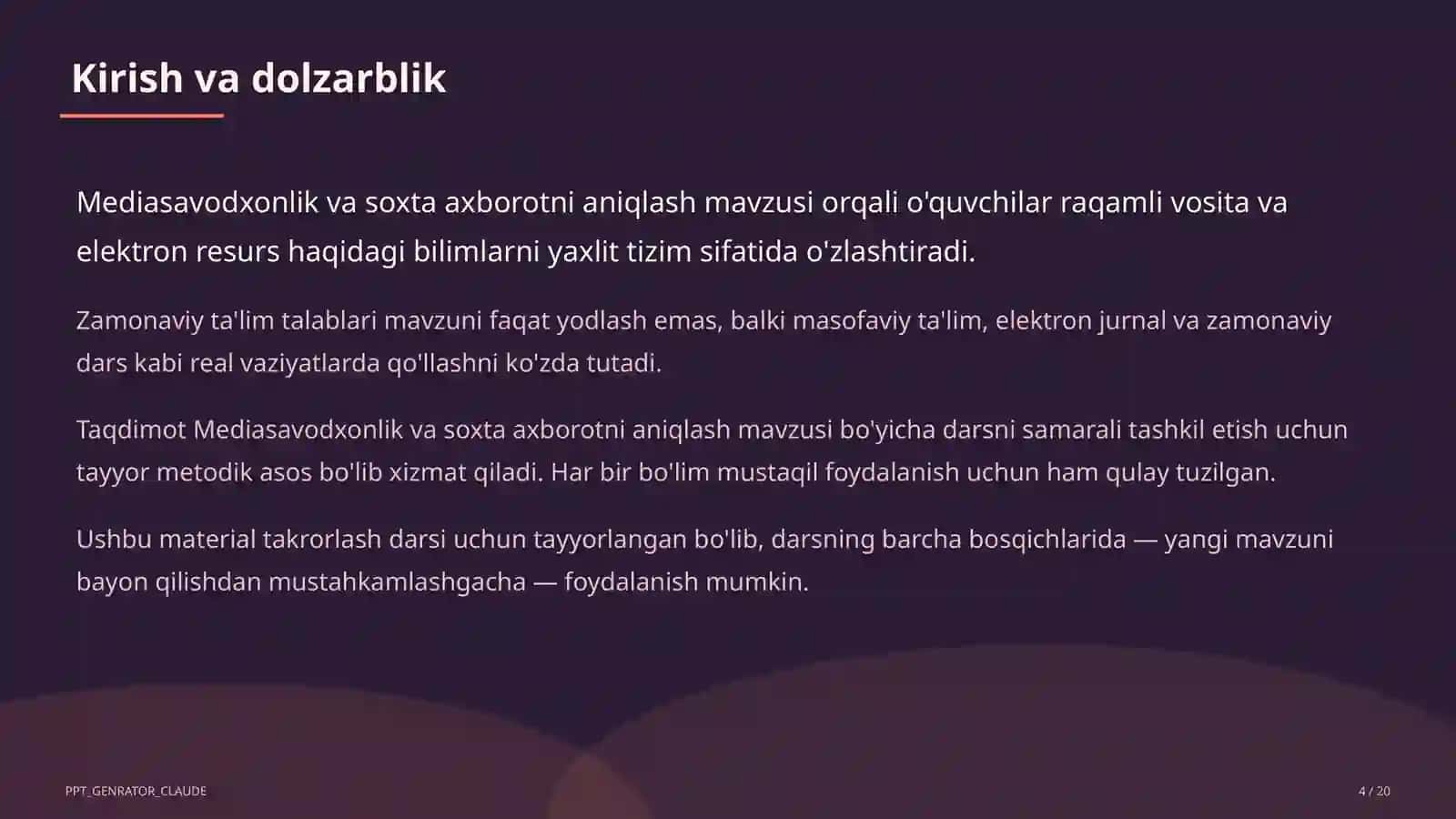 Mediasavodxonlik va soxta axborotni aniqlash 4