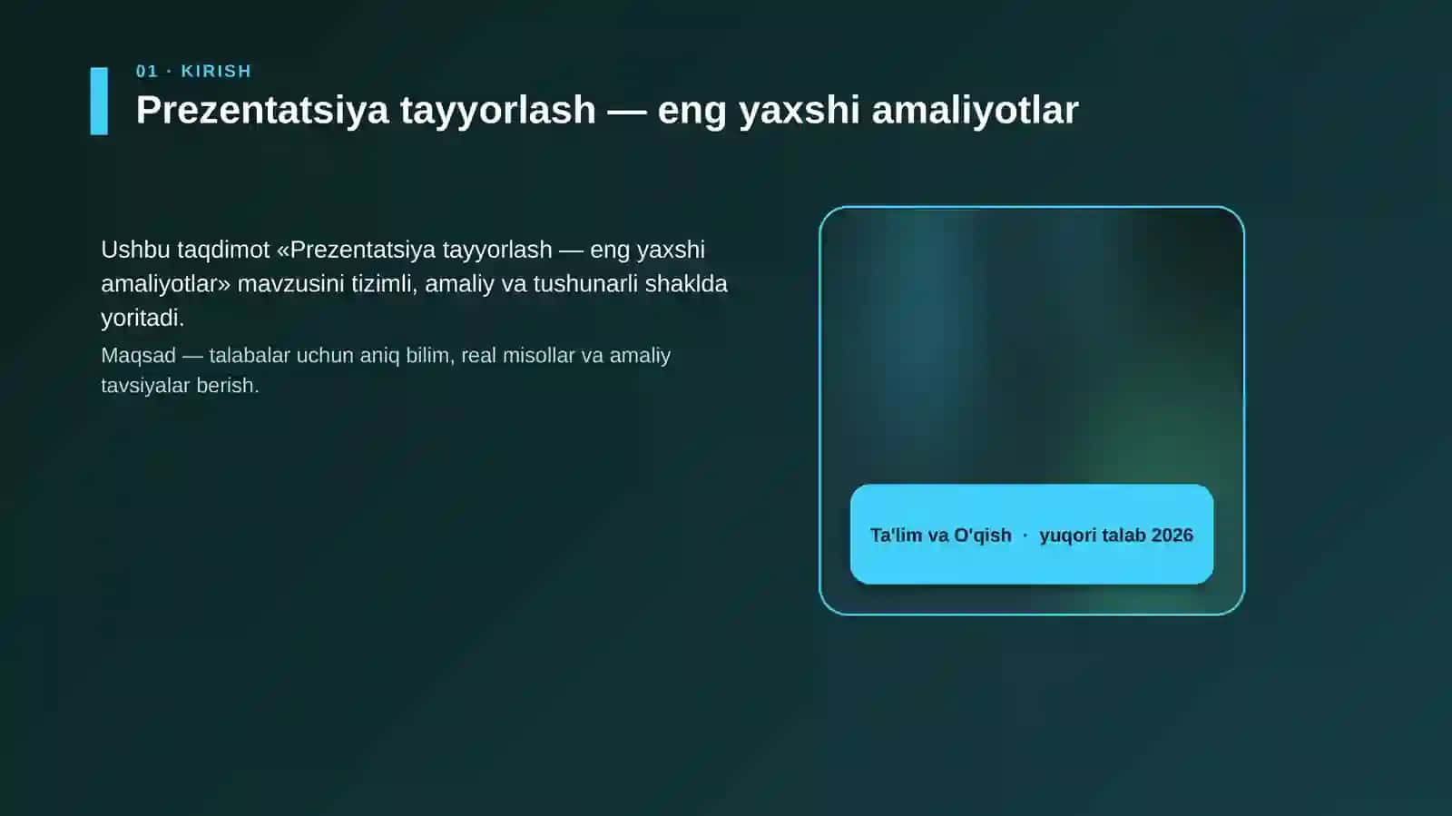 Prezentatsiya tayyorlash — eng yaxshi amaliyotlar 4