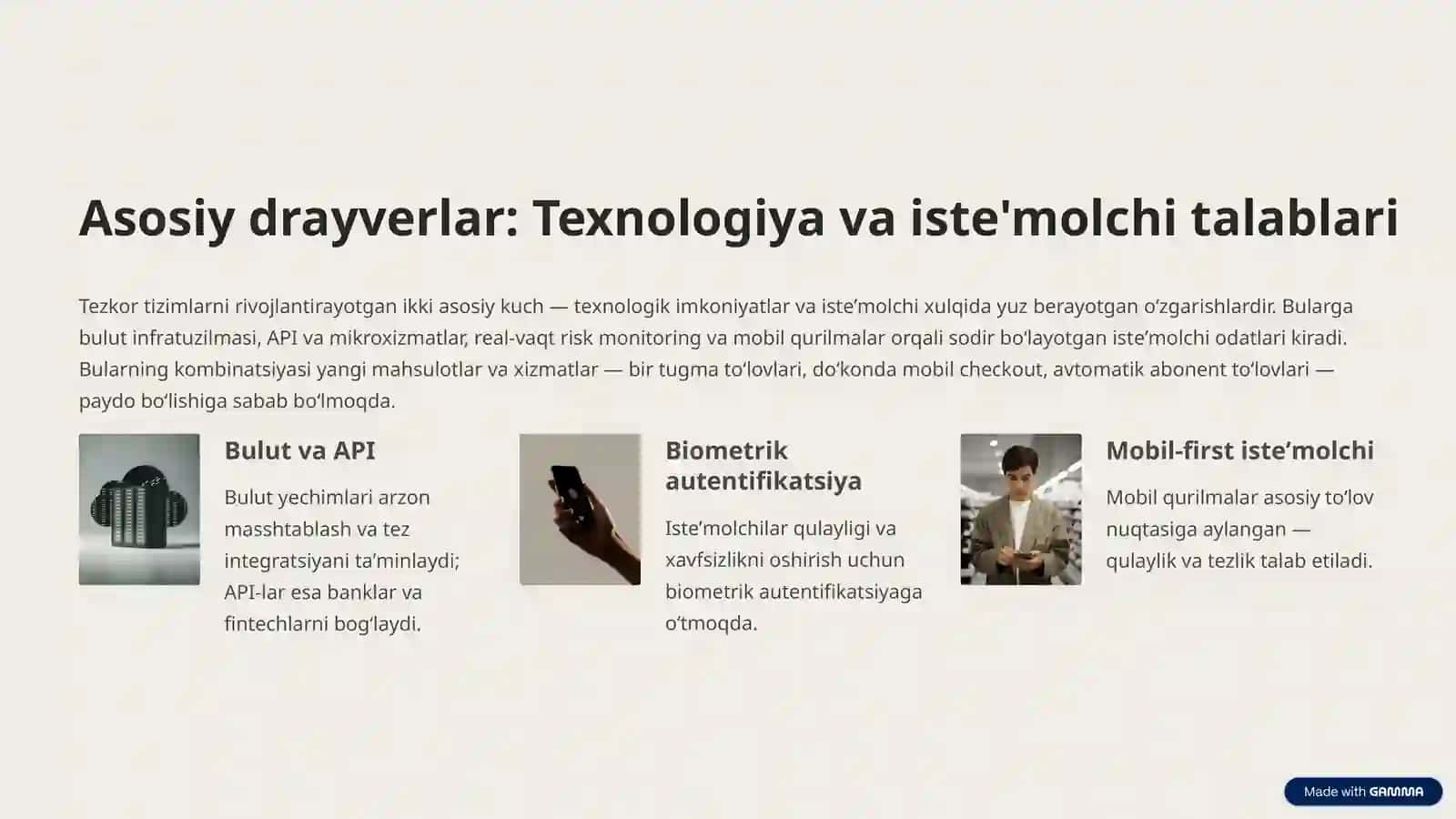 Tezkor toʻlov tizimlari va global tendensiyalar 4