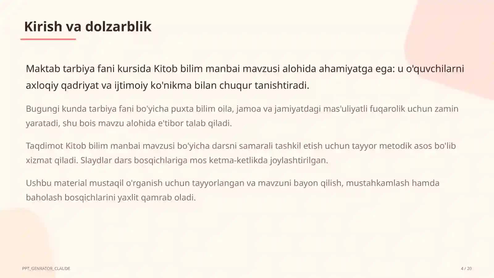 Tarbiya fani (1– 11) 4