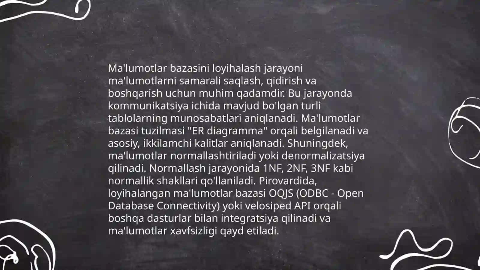 Avtomatlashtirilgan axborot tizimlari va ma’lumotlar bazasi 4
