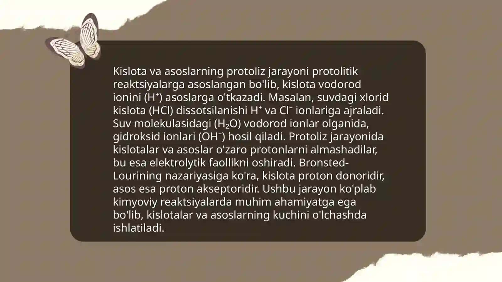 Kislata va asoslarining protofologik nazaryasi 4
