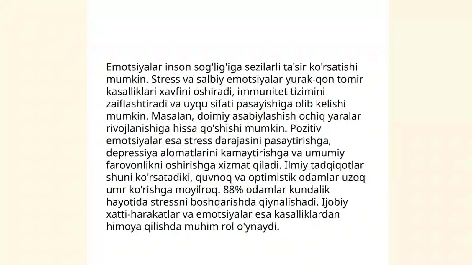 Emotsianalikning inson hayot faoliyatiga tasiri 4