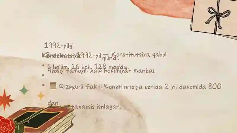 O'zbekiston milliy davlat boshqaruv tizimining shakllanishi. Parlament va saylov, tizimi undagi islohotlar. 4