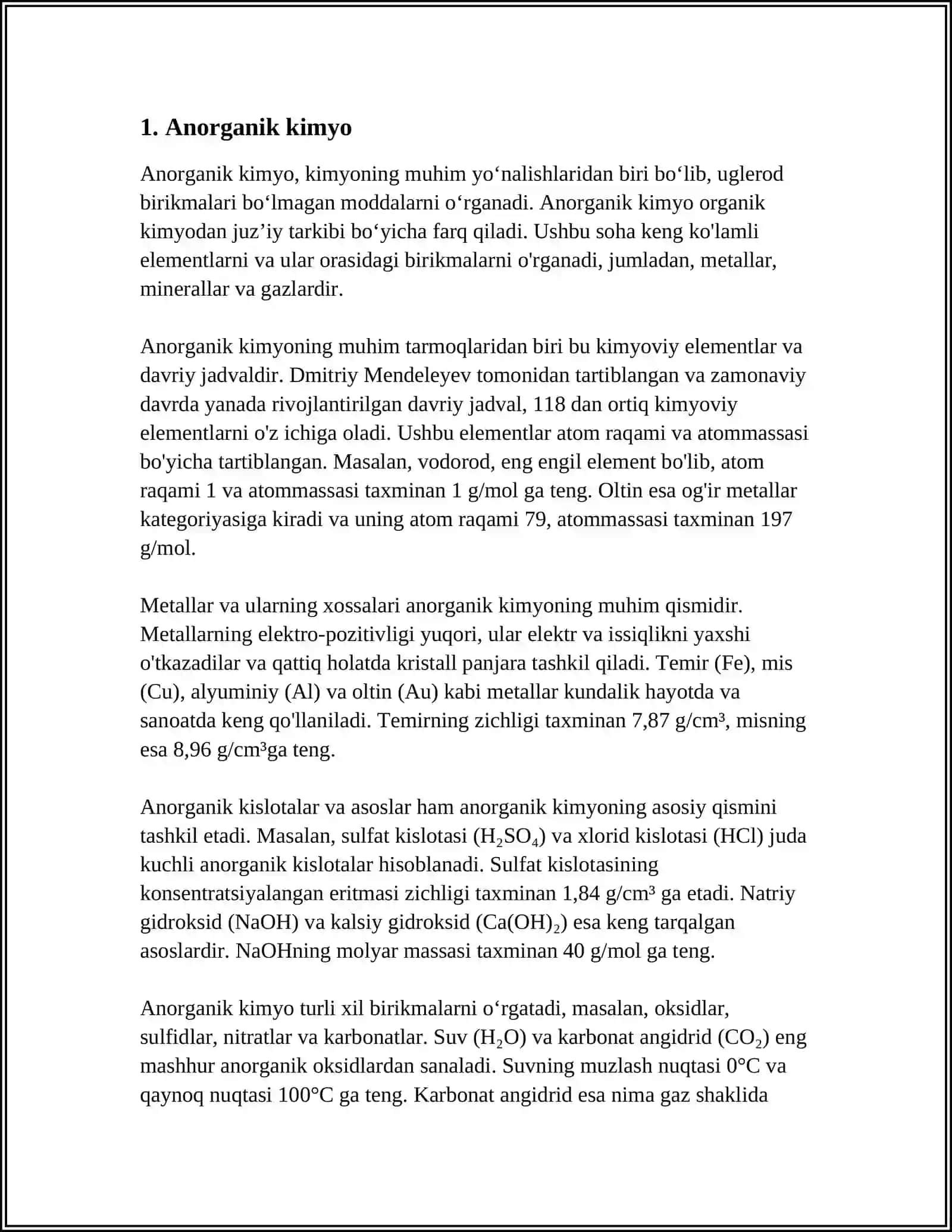 Anorganik kimyo 4