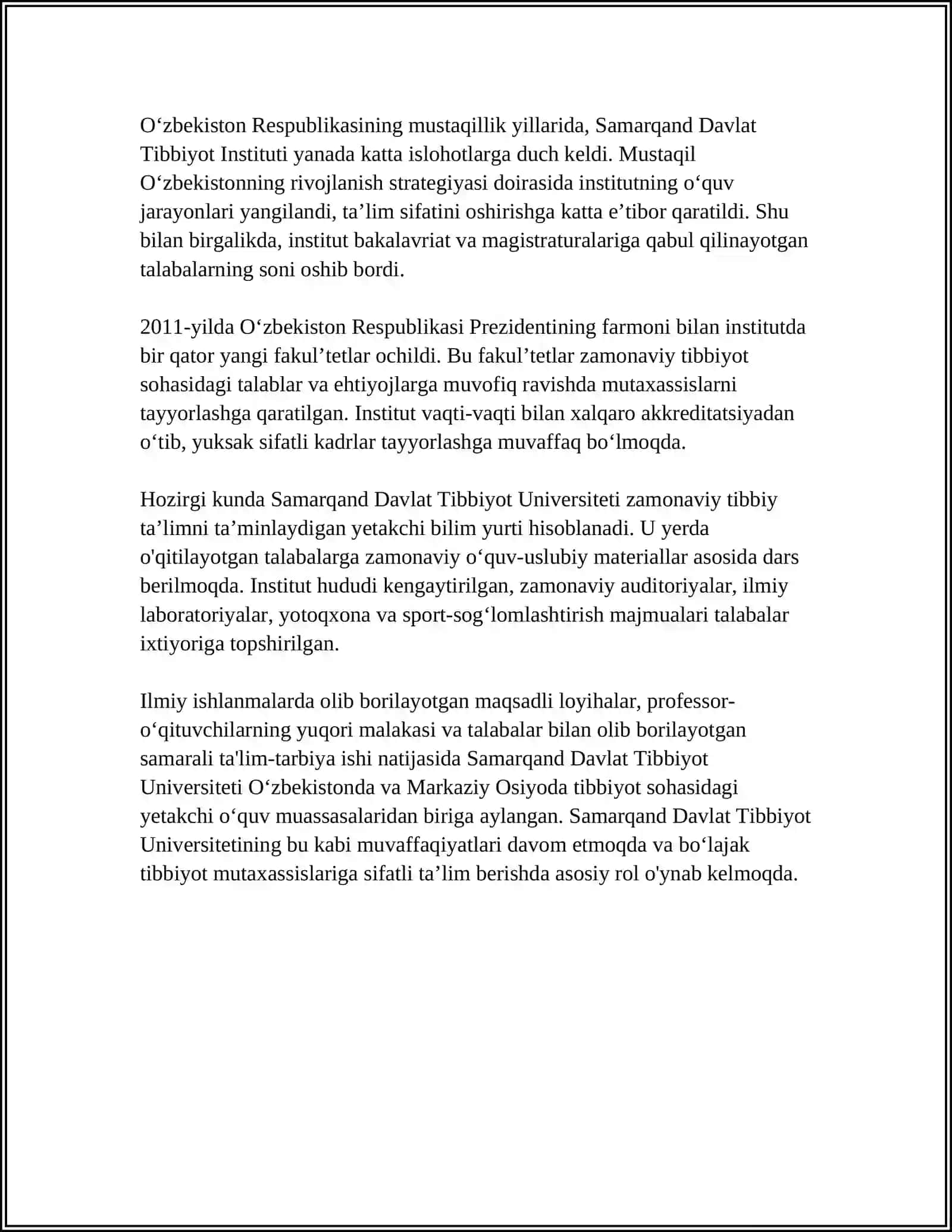 SAMARQAND DAVLAT TIBBIYOT UNIVERSITETI 4