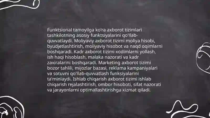 Axborot tizimlarining tasnifi 4