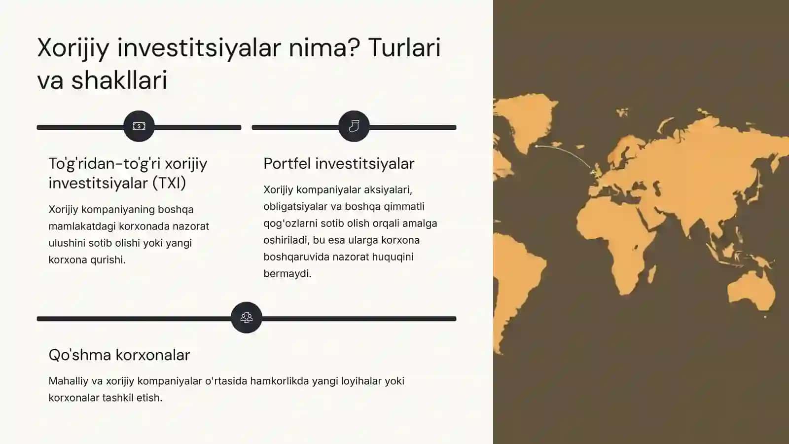 Iqtisodiyotning rivojlanishida xorijiy investorlarning o'rni 4