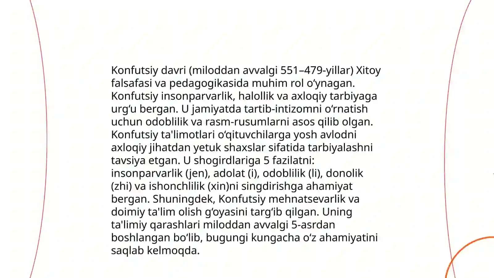 Eng qadimgi davrlardan XXI asrning boshigacha bo‘lgan davrda o‘qituvchi-ustoz, shogird va ularning jamiyatdagi o‘rni, mahorati haqidagi pedagogik fikrlar 4