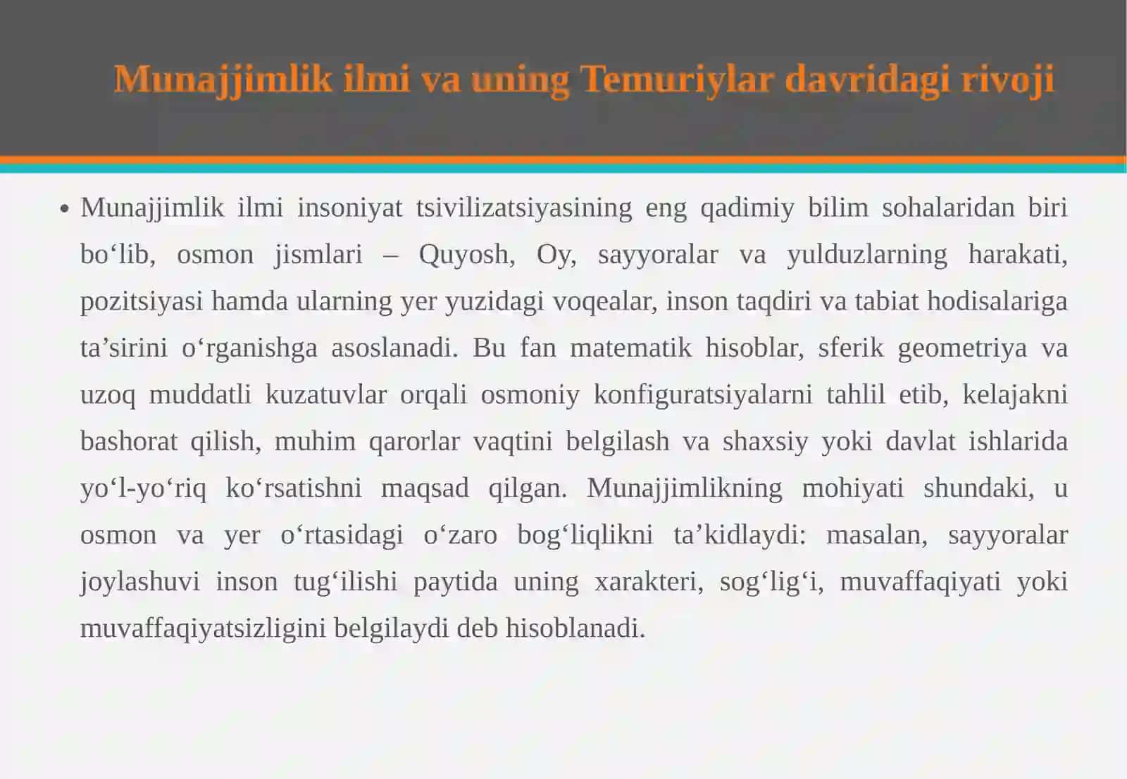 Sohibqiron yurishlarida munajjimlarning tutgan o‘rni va ro‘li 4