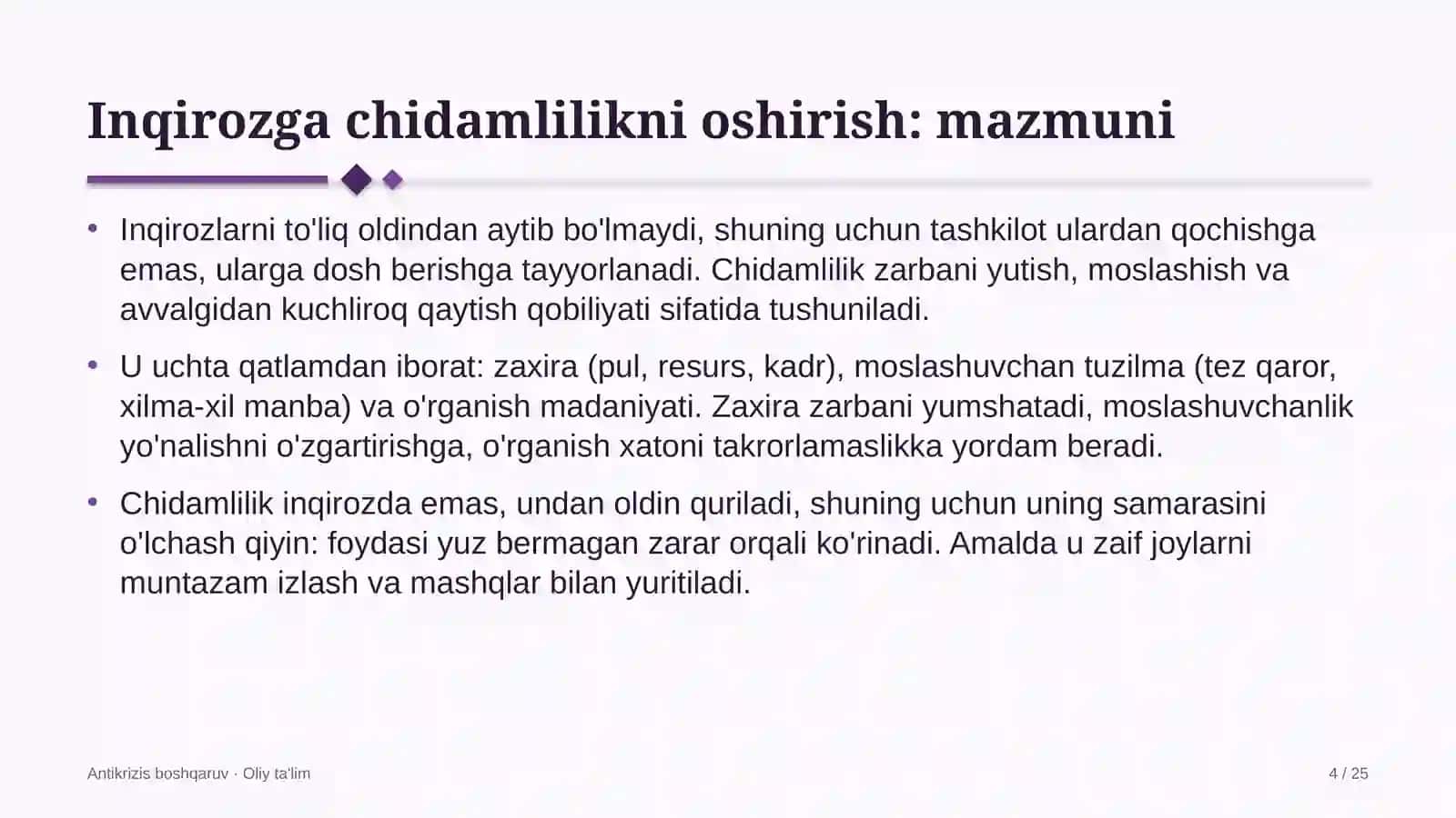 santexnika montaj ishlarida inqirozga chidamlilikni oshirish 7363 4