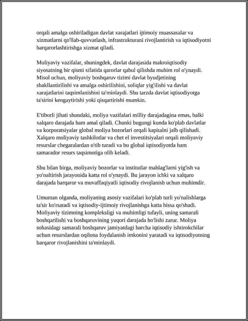MOLIYANING IJTIMOIY-IQTISODIY MOHIYATI 4