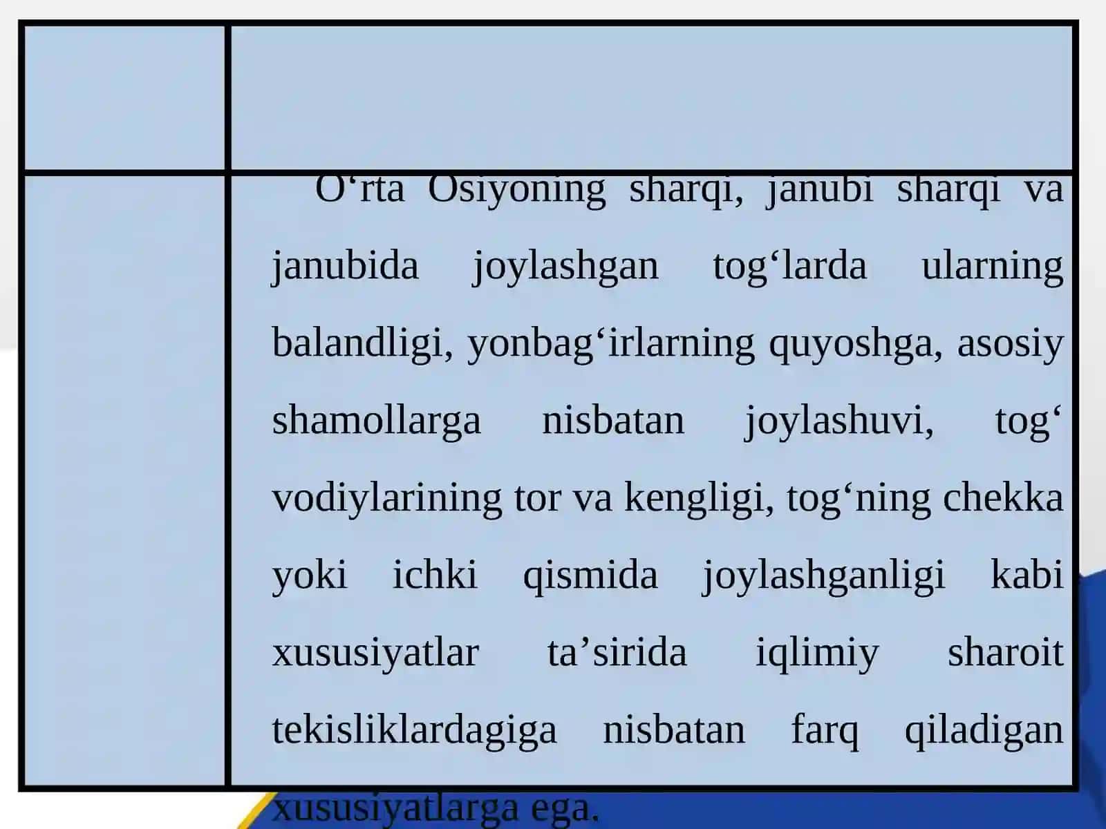 O‘rta osiyo tog‘larining iqlimi 4