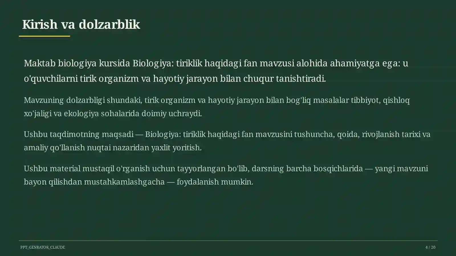 Biologiya: tiriklik haqidagi fan (5-sinf) 4