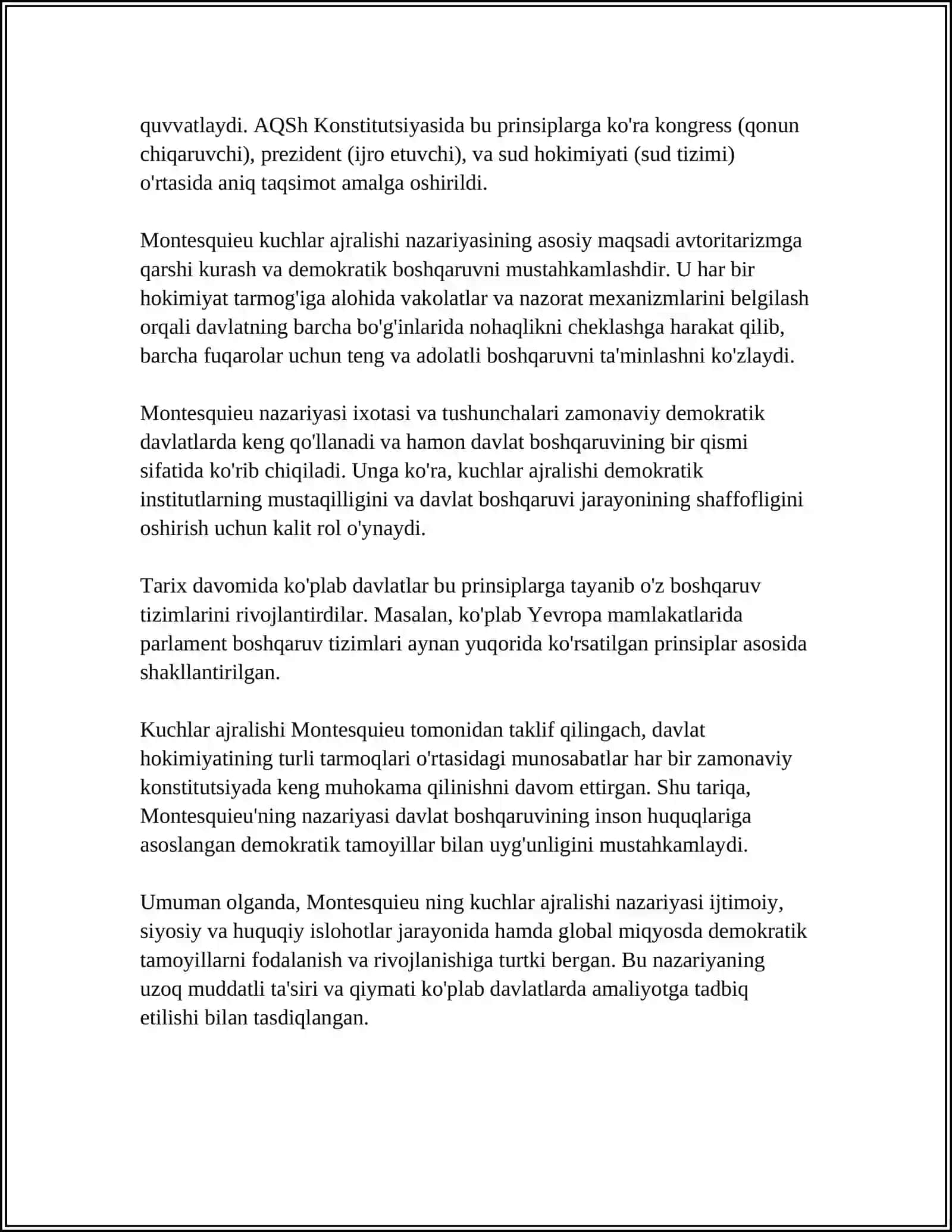 MONTESKEY VA LOKK INSONNING ASOSIY HUQUQLARI 4