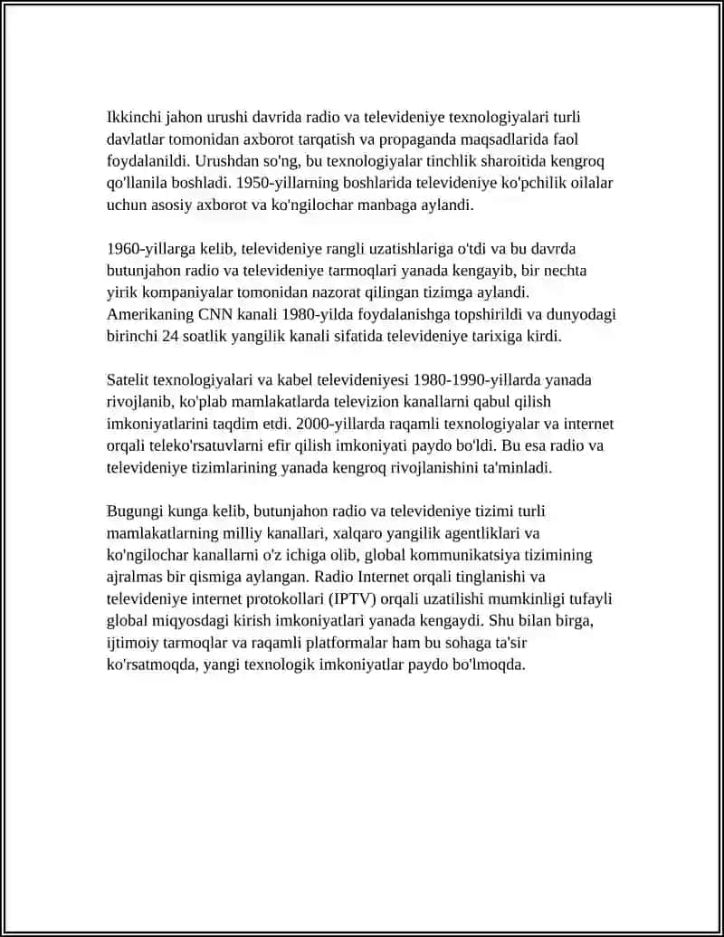BUTUNJAHON RADIO VA TELEVIDENIYE TIZIMI 4
