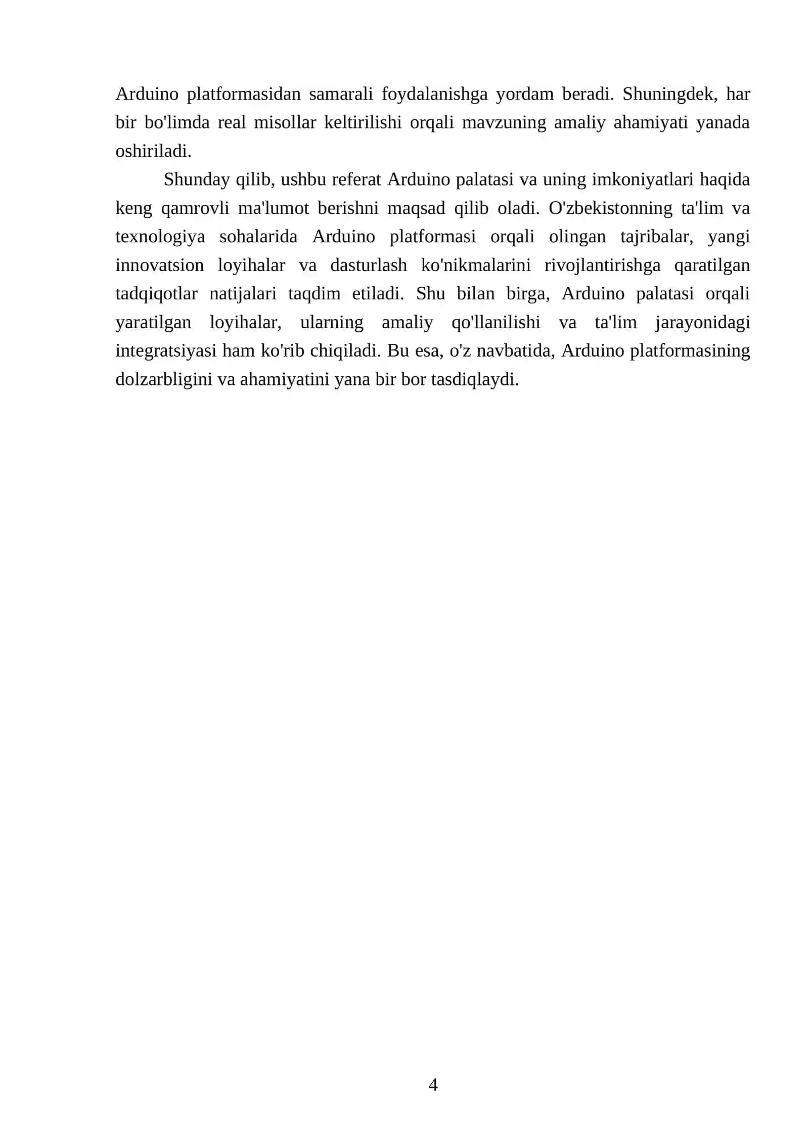 Arduino palatasidan goydalanish 4
